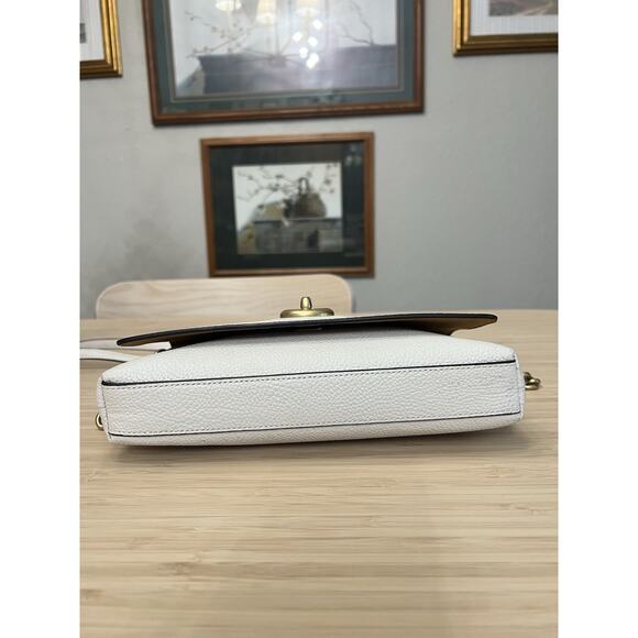 Coach Crosstown Crossbody Cream Pebble Bag Gold Chalk - Picture 11 of 14